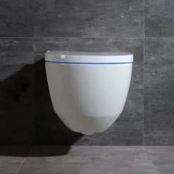 Cruze Wall Hung Smart Toilet + Compact Top/Front Flush Toilet Frame With Chrome Flush - Square Buttons -Victorian Plumbing Shop 2xbwstbb l5