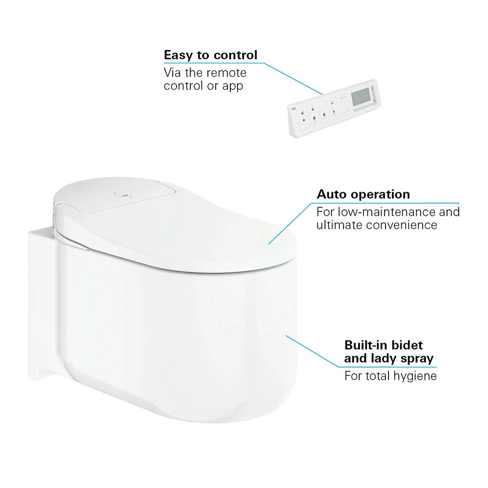 Grohe Sensia Arena Wall Hung Smart Toilet 2 Grohe Sensia Arena Wall Hung Smart Toilet