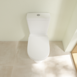 Villeroy And Boch O.novo Combi-Pack Close Coupled Open Back Toilet -Victorian Plumbing Shop 5661h101 d6