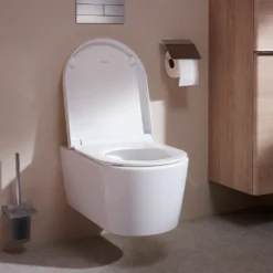Hansgrohe EluPura S Wall-Mounted AquaFall Flush Toilet With Soft Close Seat -Victorian Plumbing Shop 62021450 4