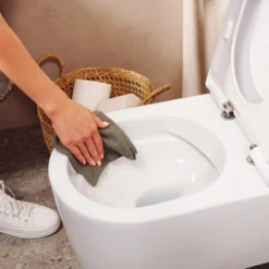 Hansgrohe EluPura S Wall-Mounted AquaFall Flush Toilet With Soft Close Seat