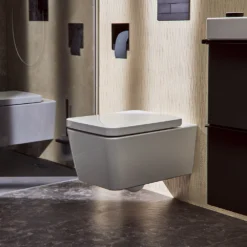 Hansgrohe EluPura Q Wall-Mounted AquaFall Flush Toilet With Soft Close Seat -Victorian Plumbing Shop 62023450 3