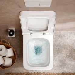 Hansgrohe EluPura Q Wall-Mounted AquaFall Flush Toilet With Soft Close Seat -Victorian Plumbing Shop 62023450 4