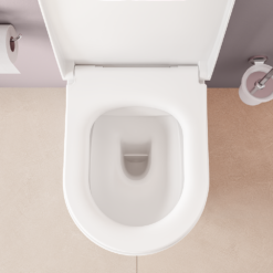 VitrA Evi Round Rimless Back-to-Wall Toilet With Soft-Close Seat -Victorian Plumbing Shop 7517b003 6341 d14
