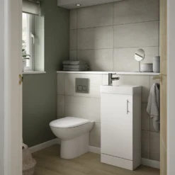 Alaska Rimless Back To Wall Toilet Pan + Soft Close Seat -Victorian Plumbing Shop abtwr d7