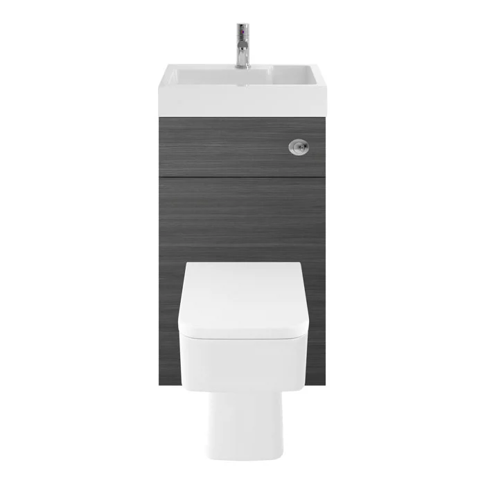 Brooklyn 500mm Grey Avola 2-In-1 Combined Wash Basin & Toilet 2 Brooklyn 500mm Grey Avola 2-In-1 Combined Wash Basin & Toilet