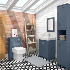 Chatsworth 500mm Traditional Blue Toilet Unit Only -Victorian Plumbing Shop bludanwc d3