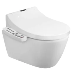Bianco Wall Hung Smart Toilet With Bidet Wash Function, Heated Seat + Dryer 15 Bianco Wall Hung Smart Toilet With Bidet Wash Function, Heated Seat + Dryer -Victorian Plumbing Shop bwh43tsb n detail2