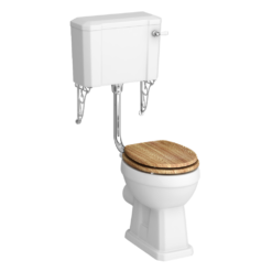 Carlton Traditional Low Level Toilet With Ornate Cistern Brackets And Soft Close Seat -Victorian Plumbing Shop carllcb ok l