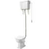 Carlton Gold High Level Traditional Toilet (WC, Cistern + Pan) -Victorian Plumbing Shop carltongoldhighleveltraditionaltoilet l