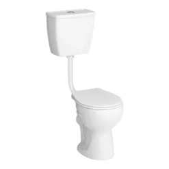 Cove Low Level Toilet Incl. Push Button Cistern + Seat -Victorian Plumbing Shop cllwcbc d6