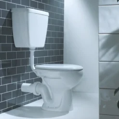 Cove Low Level Toilet Incl. Push Button Cistern + Seat -Victorian Plumbing Shop cllwcbc detail2