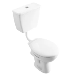 Cove Low Level Toilet Incl. Push Button Cistern + Seat -Victorian Plumbing Shop cllwcbcl