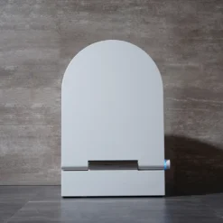 Cruze Wall Hung Smart Toilet + Compact Top/Front Flush Toilet Frame With Chrome Flush - Square Buttons -Victorian Plumbing Shop crazsb l8