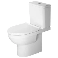 Duravit DuraStyle Basic Rimless Close Coupled Toilet (4.5/3 L Flush) + Seat -Victorian Plumbing Shop dsbcc63ss l