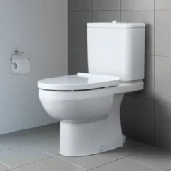 Duravit No.1 Rimless Close Coupled Toilet (6/3 L Flush) + Seat 15 Duravit No.1 Rimless Close Coupled Toilet (6/3 L Flush) + Seat -Victorian Plumbing Shop dsbhcc43 d1 1