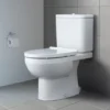 Duravit DuraStyle Basic Rimless Close Coupled Toilet (4.5/3 L Flush) + Seat -Victorian Plumbing Shop dsbhcc43 d1