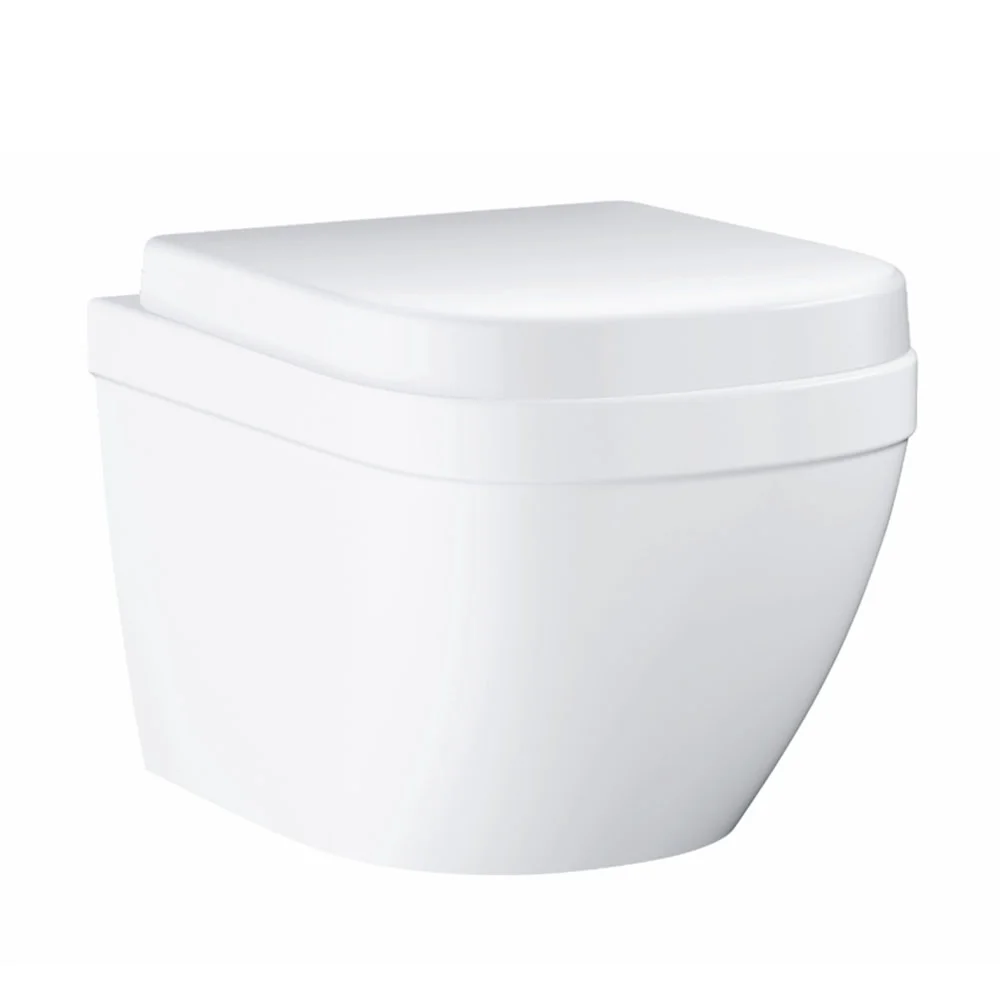 Grohe Euro Compact Rimless Wall Hung Toilet With Soft Close Seat 6 Grohe Euro Compact Rimless Wall Hung Toilet With Soft Close Seat - Image 4