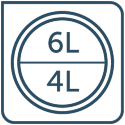 Ideal Standard Eurovit+ Comfort Height Close Coupled Toilet With Soft Close Seat -Victorian Plumbing Shop flushbutton