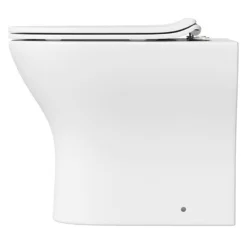 Orchard Derwent Round Rimless Compact Back To Wall Toilet With Soft Close Slim Seat -Victorian Plumbing Shop gsrbtwrl l7