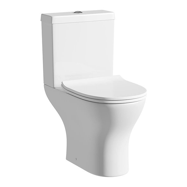 Orion Round Compact Close Coupled Toilet With Luxury Slim Soft Close Seat 7 Orion Round Compact Close Coupled Toilet With Luxury Slim Soft Close Seat - Image 5