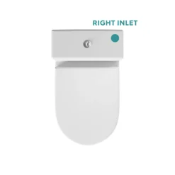 Orion Round Compact Close Coupled Toilet With Luxury Slim Soft Close Seat