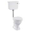 Burlington Guild Low Level Toilet - Brushed Nickel -Victorian Plumbing Shop gu6118cw 1