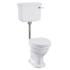 Burlington Guild Low Level Toilet - Brushed Nickel