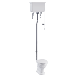 Burlington Guild High Level Toilet - Chrome -Victorian Plumbing Shop gu7002cw chrome 1