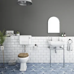 Premier® Carlton Low Level Traditional Toilet - Excludes Seat -Victorian Plumbing Shop lltcwc d4