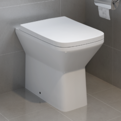 Nova Square Rimless Back To Wall Toilet Pan + Soft Close Seat -Victorian Plumbing Shop nvbtw l