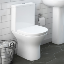 Orion Modern Short Projection Toilet + Soft Close Seat 11 Orion Modern Short Projection Toilet + Soft Close Seat -Victorian Plumbing Shop or600wc l2