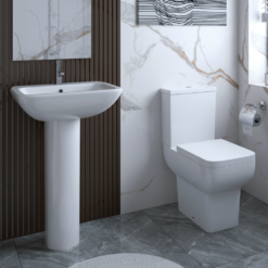 Potenza Short Projection Rimless Toilet With Soft Close Seat -Victorian Plumbing Shop ptzcc d1