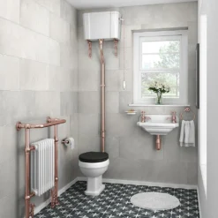 Chatsworth Rose Gold High Level Traditional Toilet -Victorian Plumbing Shop rghlwc nd5