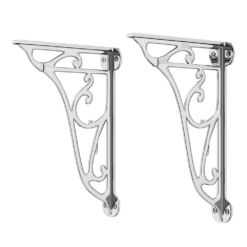 Chatsworth Traditional Low Level Toilet With Wall Brackets - Excludes Seat - Chrome