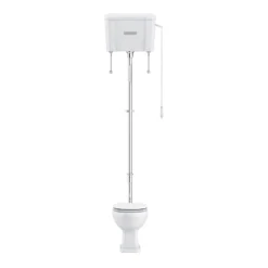 Trafalgar High Level Toilet (Chrome) Excludes Seat