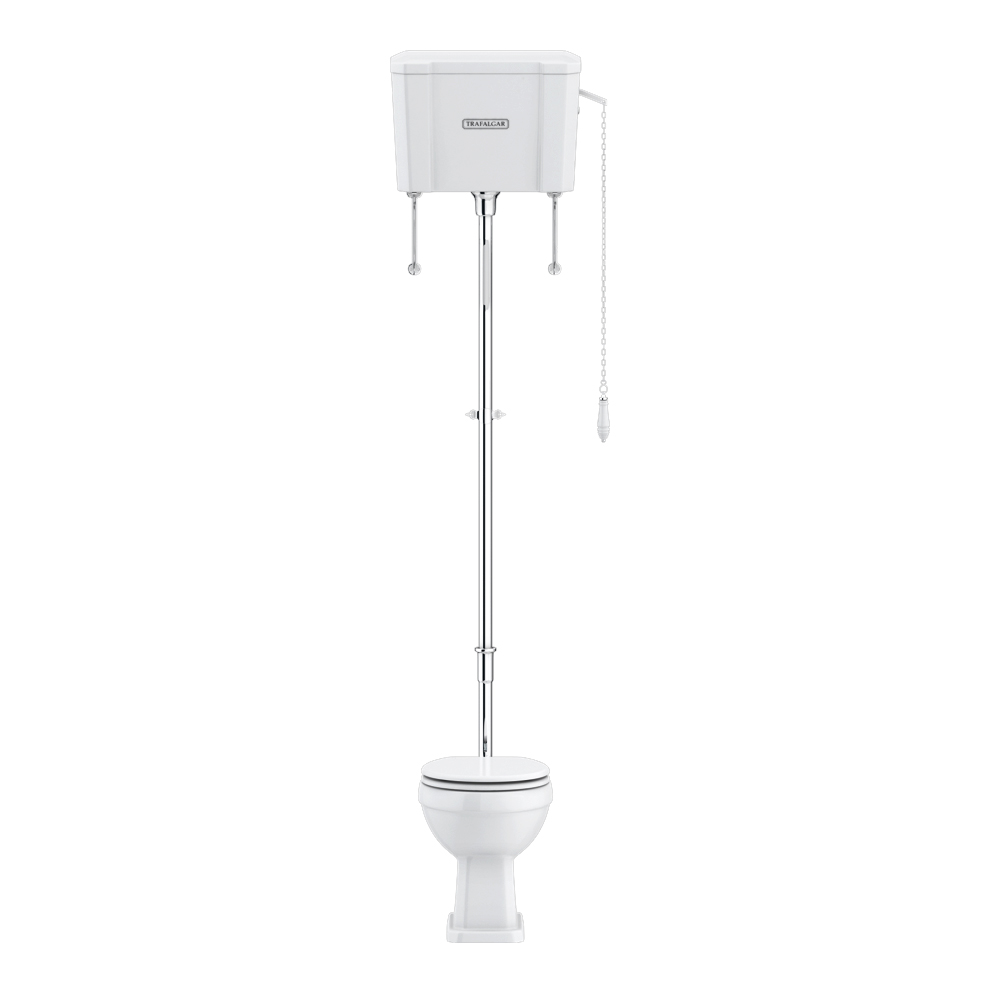 Trafalgar High Level Toilet (Chrome) Excludes Seat 3 Trafalgar High Level Toilet (Chrome) Excludes Seat