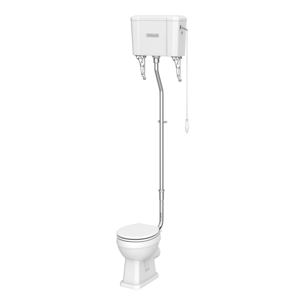 Trafalgar High Level Toilet (Chrome) Excludes Seat 4 Trafalgar High Level Toilet (Chrome) Excludes Seat - Image 2