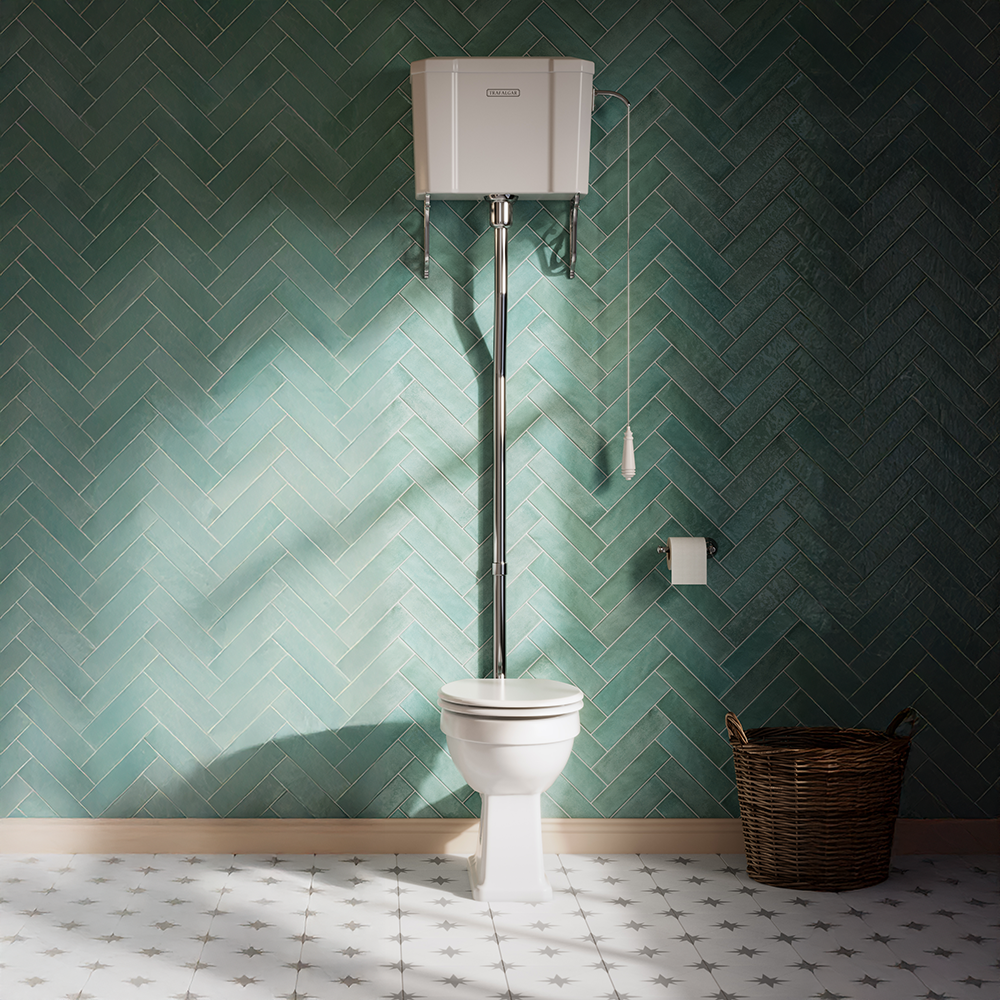 Trafalgar High Level Toilet (Chrome) Excludes Seat 6 Trafalgar High Level Toilet (Chrome) Excludes Seat - Image 4