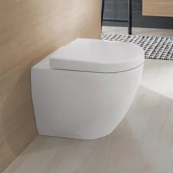 Villeroy And Boch Subway 2.0 DirectFlush Rimless Back To Wall Toilet + Soft Close Seat -Victorian Plumbing Shop vbsbrbtww l