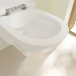 Villeroy And Boch ViCare Rimless Wall Hung Toilet + Soft Close Seat 14 Villeroy And Boch ViCare Rimless Wall Hung Toilet + Soft Close Seat -Victorian Plumbing Shop vbvirwhwc1 d1