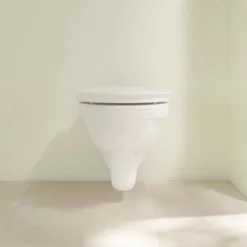 Villeroy And Boch ViCare Rimless Wall Hung Toilet + Soft Close Seat