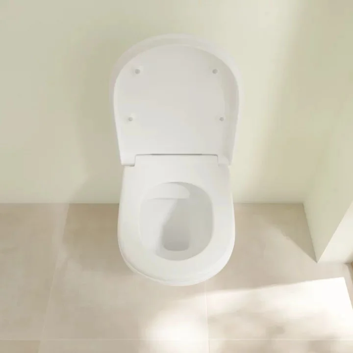 Villeroy And Boch ViCare Rimless Wall Hung Toilet + Soft Close Seat 3 Villeroy And Boch ViCare Rimless Wall Hung Toilet + Soft Close Seat - Image 2