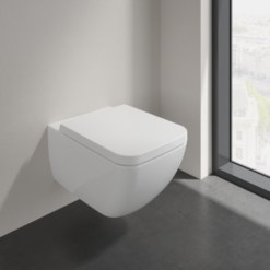 Villeroy And Boch Venticello DirectFlush Rimless Wall Hung Toilet + Soft Close Seat -Victorian Plumbing Shop vbvntwh01 d3