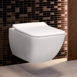 Villeroy And Boch Venticello DirectFlush Rimless Wall Hung Toilet + Soft Close Seat -Victorian Plumbing Shop vbvntwh01 l