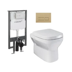 Crosswater MyHome Wall Hung Toilet Set – Brushed Brass Flush Plate 7 Crosswater MyHome Wall Hung Toilet Set – Brushed Brass Flush Plate -Victorian Plumbing Shop vpwcpackbb n
