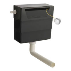 AquaSure Cove 500 X 300mm PVC BTW Toilet Unit Gloss White With Pan And Cistern - 100% Waterproof